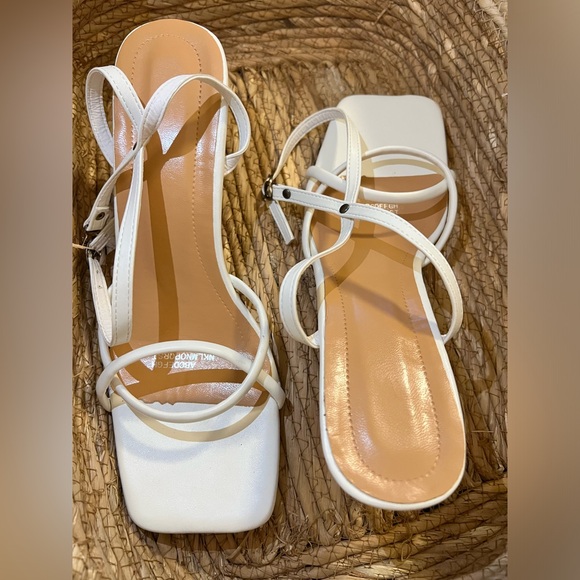 Sandals Women Summer,Square Head Gourd Shaped Alien High Heels Open Toe Beach - Picture 4 of 12